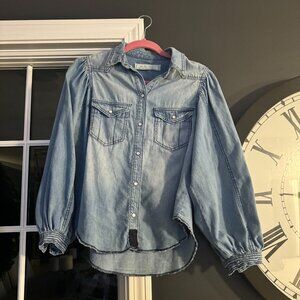 Free People Denim Shirt, Size XS